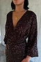 Chocolate Sequin Vienna Dress
