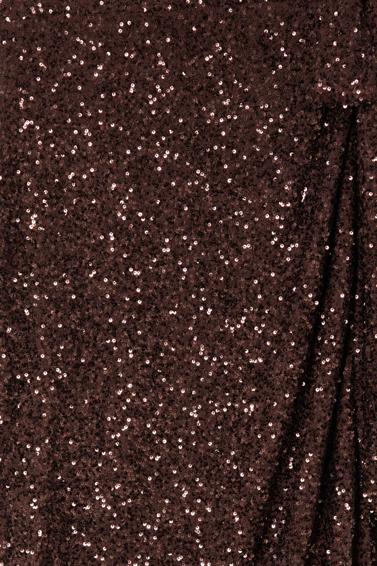 Chocolate Sequin Jaspre Skirt