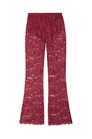 Thumbnail for Burgundy Lace Diva Trousers