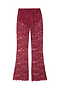 Burgundy Lace Trousers Petite