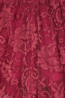Thumbnail for Burgundy Lace Trousers Petite