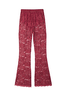 Thumbnail for Burgundy Lace Diva Trousers