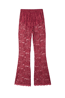 Thumbnail for Burgundy Lace Trousers Petite