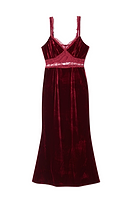Thumbnail for Burgundy Velvet Mimi Dress Petite