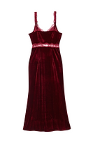 Thumbnail for Burgundy Velvet Mimi Dress Petite