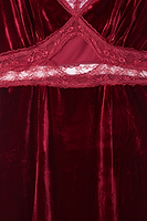 Thumbnail for Burgundy Velvet Mimi Dress Petite