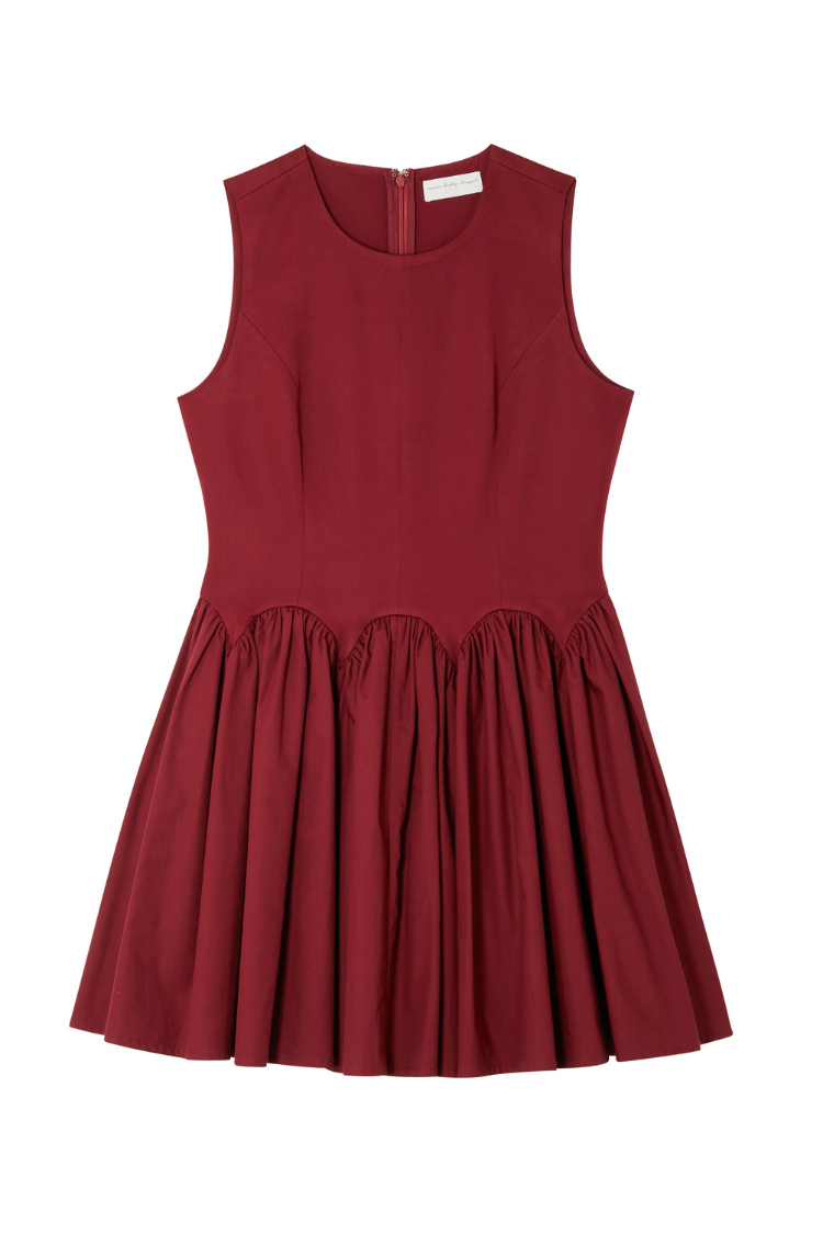 Burgundy Mini Monika Dress