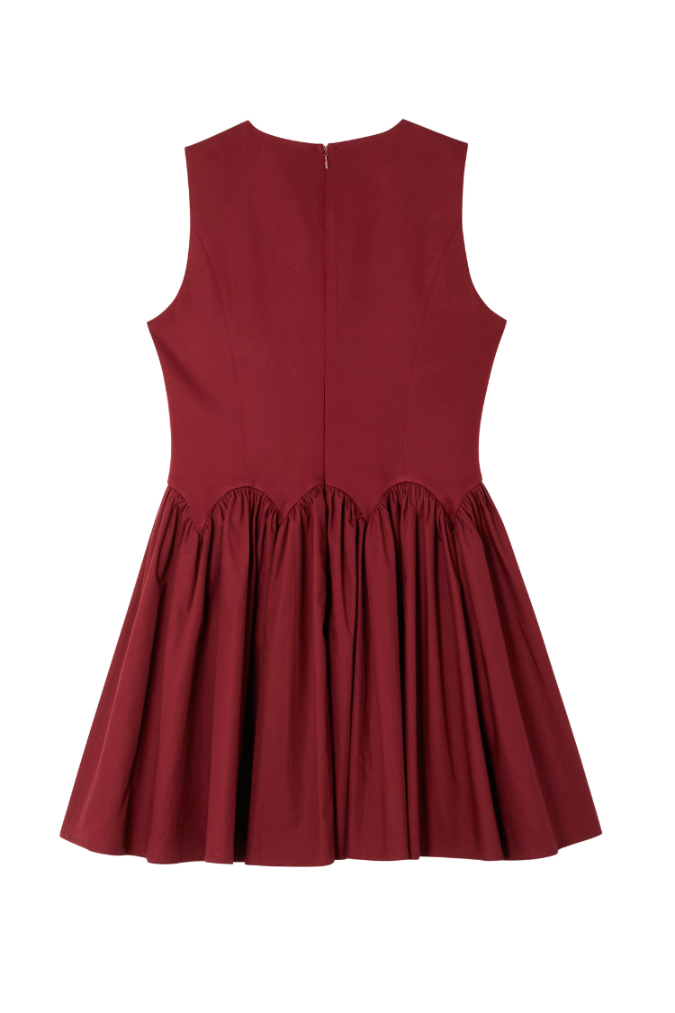 Burgundy Mini Monika Dress Petite