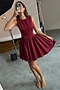 Burgundy Mini Monika Dress Petite