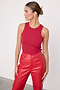 Deep Red Rib Tank Top