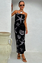 Black Seashell Mesh Cami Dress