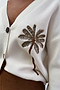 Embroidered Palm Boob Cardigan