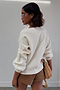 Embroidered Palm Boob Cardigan