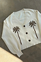 Embroidered Palm Boob Cardigan