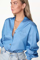 Thumbnail for caption_Model wears Chambray Miley Shirt in UK size 10/ US 6