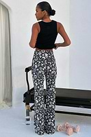 Thumbnail for caption_Model wears Hope Charcoal Wide Leg Joggers  in UK size 8/ US 4