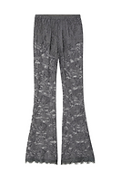 Thumbnail for Charcoal Lace Trousers Petite