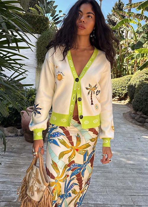 Cream Charms Forrest Cardigan