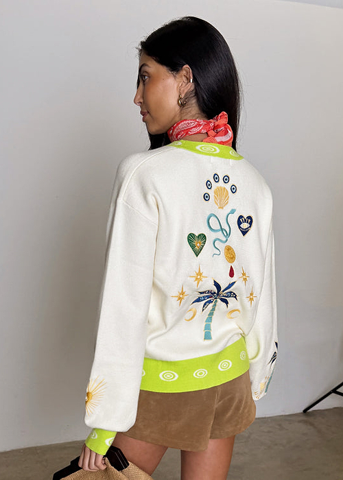 Cream Charms Forrest Cardigan