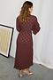 Chocolate Plisse Wrap Dress