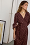 Chocolate Plisse Wrap Dress