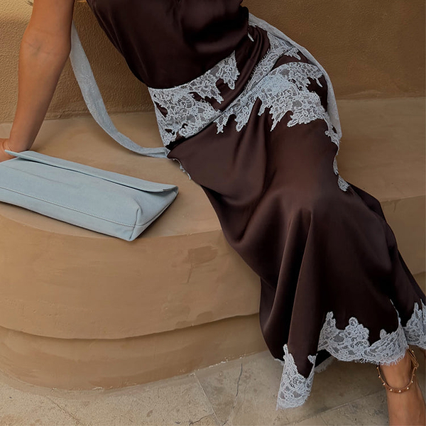 chinese dress ladies Women's Chocolate Lily Skirt in Brown - Size 22