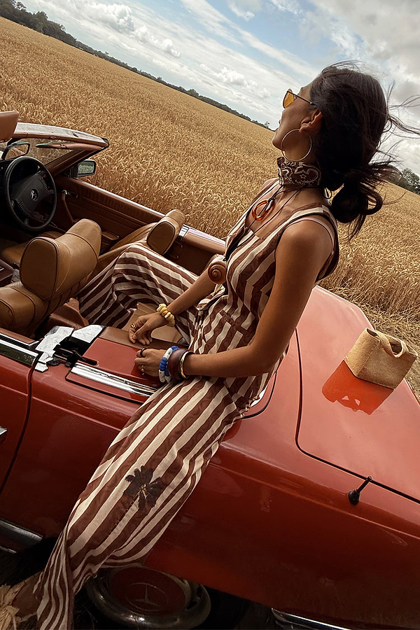 Chocolate Stripe Trousers