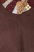 Thumbnail for Chocolate Beaded Allegra Dress