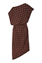 Chocolate Plisse Desiree Dress