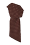 Chocolate Plisse Desiree Dress Petite