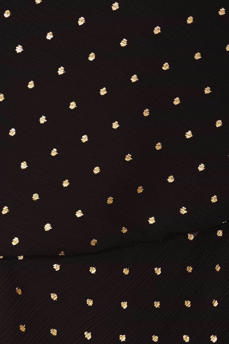 Black Plisse Desiree Dress