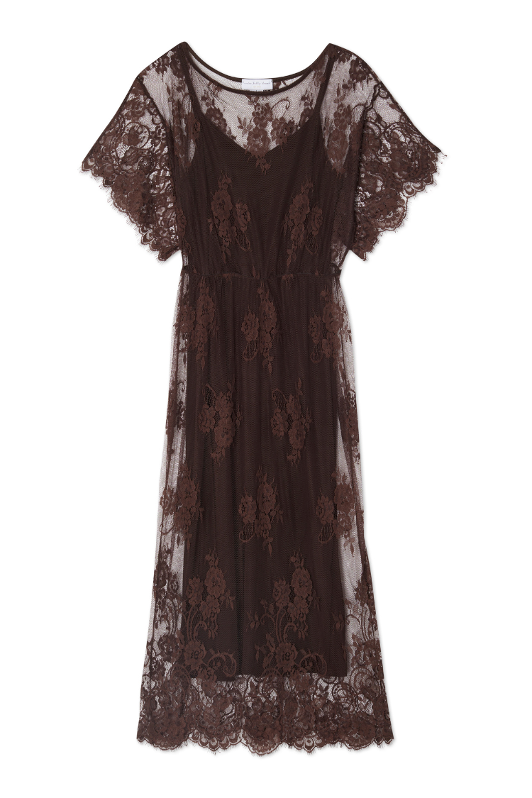 Chocolate Lace Tilly Dress