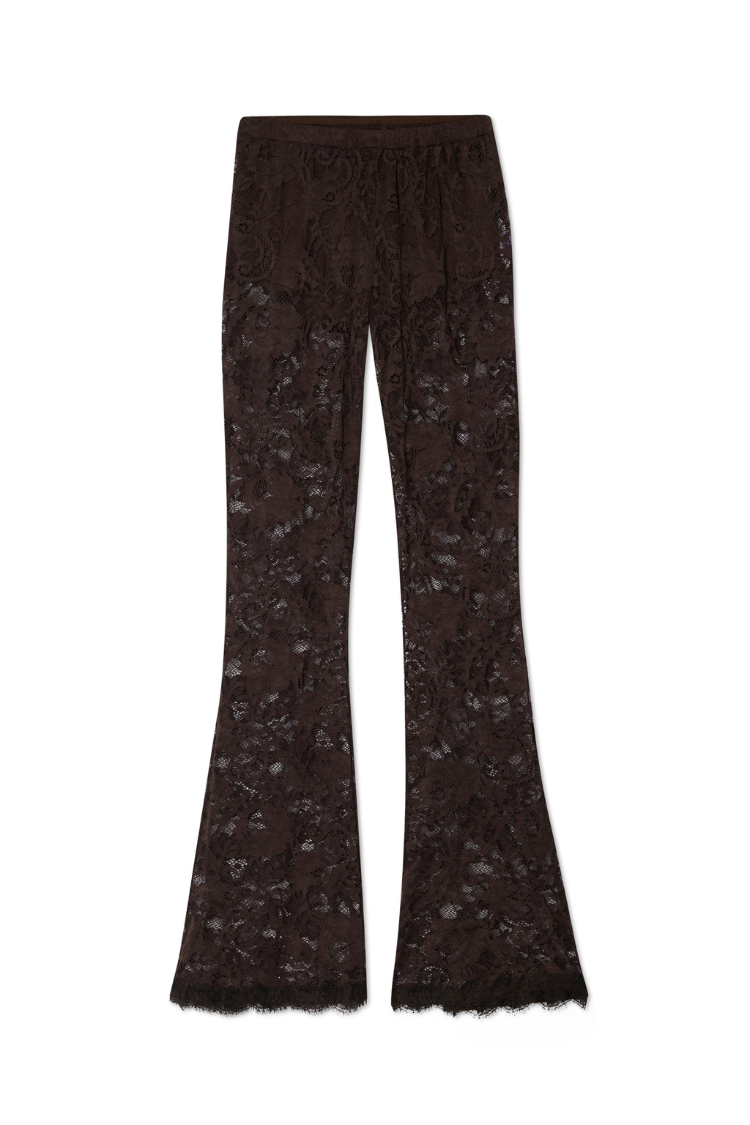 Chocolate Lace Diva Trousers Petite