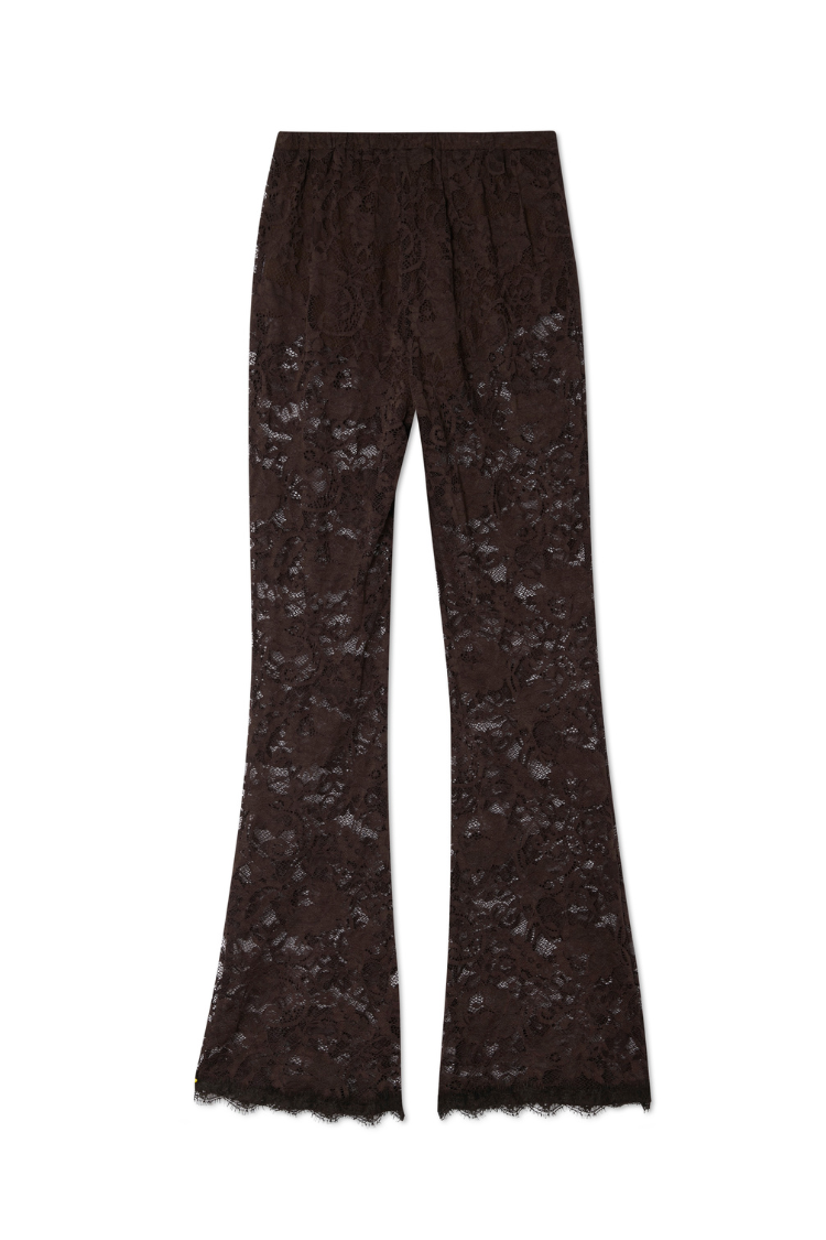 Chocolate Lace Diva Trousers Petite