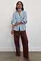 Brown Cotton Linen Demi Trouser