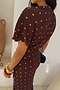 Chocolate Plisse Desiree Dress Petite