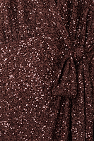 Thumbnail for Chocolate Sequin Mini Vienna Dress