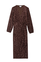 Thumbnail for Chocolate Sequin Vienna Dress Petite