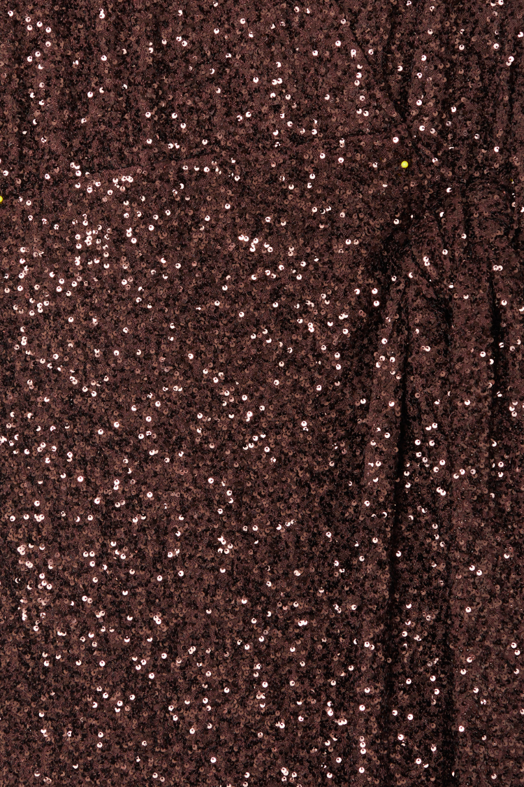 Chocolate Sequin Vienna Dress Petite