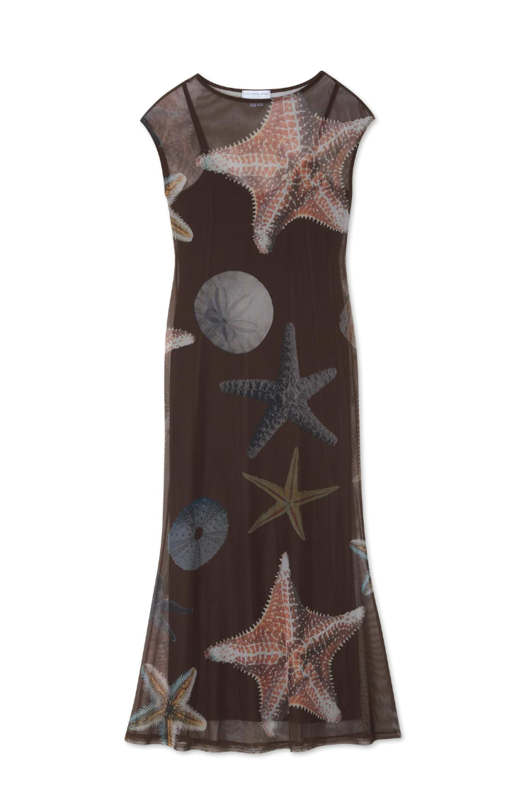 Chocolate Shell Sleeveless Dress