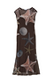 Chocolate Shell Sleeveless Dress