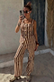 Chocolate Stripe Trousers