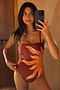 Chocolate Sun Bandeau Swimsuit