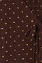 Chocolate Plisse Wrap Dress