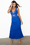 Blue Linen Blend Mimi Dress