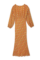 Thumbnail for Coral Multi Foil Emma Dress Petite