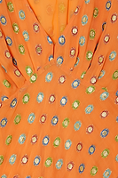 Thumbnail for Coral Multi Foil Emma Dress Petite