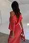 Coral Plisse Tilly Dress