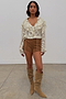 Cream Jacquard Riley Blouse
