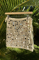 Thumbnail for Cream Beaded Mirror Skirt